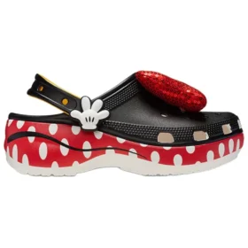 Crocs x Minnie Mouse klassieke Platform Clogs “Zwart Rood Wit”