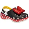 Crocs x Minnie Mouse klassieke Platform Clogs “Zwart Rood Wit”