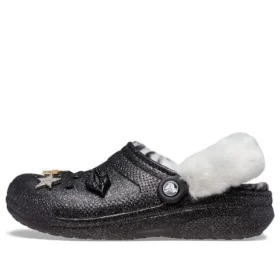 Disco Classic Gevoerde Disco Glitter Clogs “Zwart Wit”