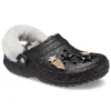 Disco Classic Gevoerde Disco Glitter Clogs “Zwart Wit”