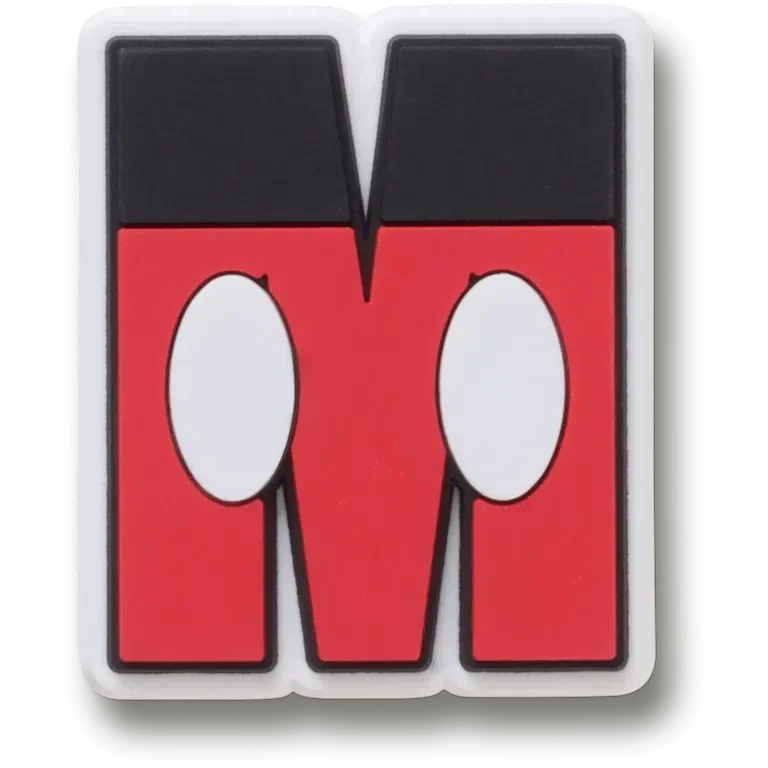 Disney-personage letter M Jibbitz™-bedels Disney-personage letter M Jibbitz™-bedels
