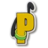 Disney-personage letter P Jibbitz™-bedels Disney-personage letter P Jibbitz™-bedels