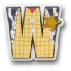 Disney-personage letter W Jibbitz™-bedels Disney-personage letter W Jibbitz™-bedels