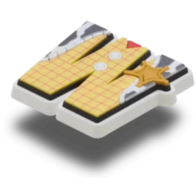 Disney-personage letter W Jibbitz™-bedels