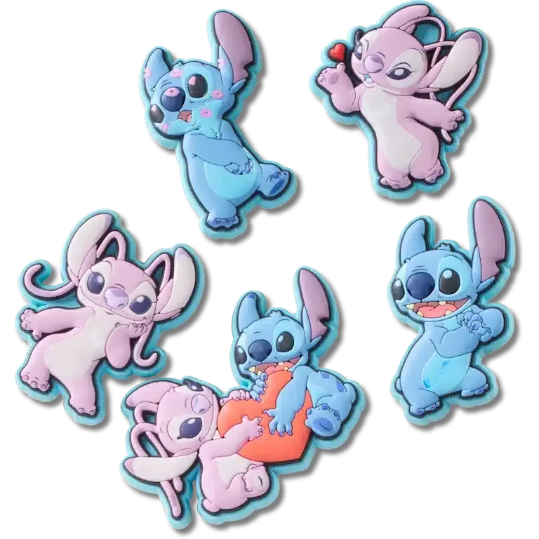 Disney Stitch & Angel 5-pack Jibbitz-schoenbedels Disney Stitch & Angel 5-pack Jibbitz-schoenbedels