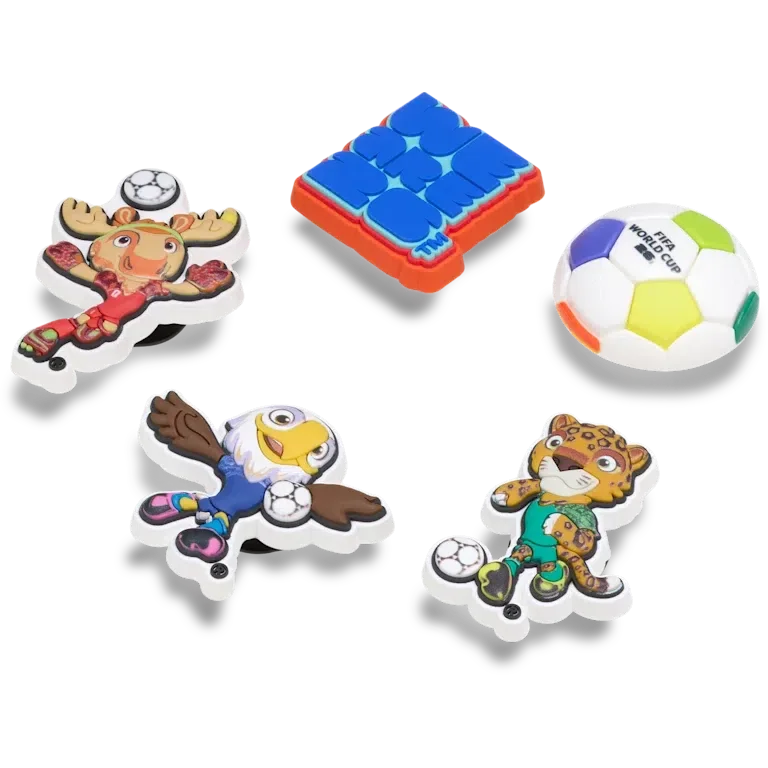 FIFA World Cup 26 5-pack Jibbitz bedels FIFA World Cup 26 5-pack Jibbitz bedels