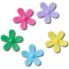 Flower Power 5-pack Jibbitz bedels