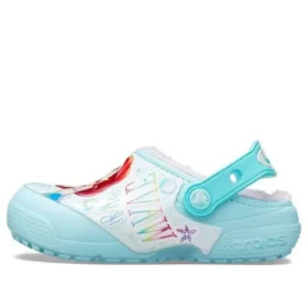 Fun Lab Disney Little Mermaid Clogs “Sky Blue White”