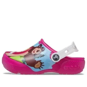 Fun Lab Masha And The Bear Patch Clogs “Candy Pink”