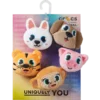 Fuzzy Animal 5-pack Jibbitz bedels