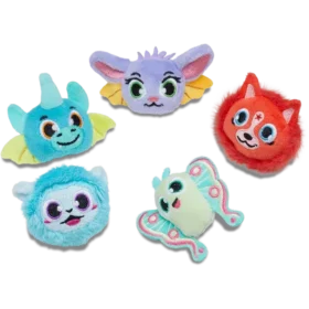 Fuzzy Fantasy Animals 5-pack Jibbitz bedels