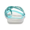 Gebreide Teenslippers Blauw Wit