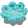 Gehaakte blauwe bloem Jibbitz™-bedels