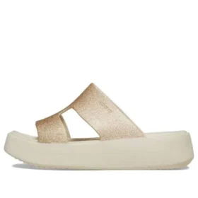 Getaway Platform H-Strap Sandalen “White Brown”