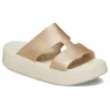Getaway Platform H-Strap Sandalen “White Brown”