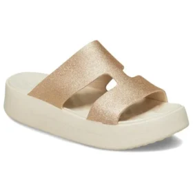 Getaway Platform H-Strap Sandalen “White Brown”