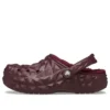 Gevoerde geometrische Clogs “Dark Cherry”