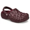 Gevoerde geometrische Clogs “Dark Cherry”