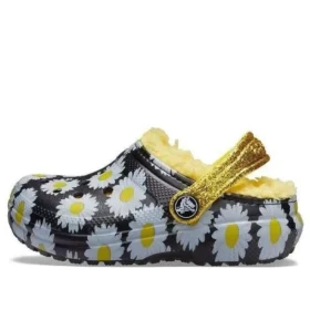 Gevoerde Vacay Vibes-Clogs “Black Daisy”
