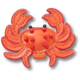 Glinsterende Jibbitz bedels in de vorm van een krab