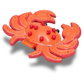 Glinsterende Jibbitz bedels in de vorm van een krab
