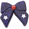 Glitterende blauwe strik Jibbitz™-bedels