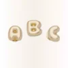 Gouden Bubble Letter a Jibbitz bedels