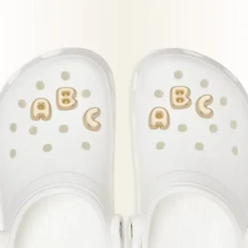 Gouden Bubble Letter a Jibbitz bedels