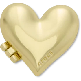 Gouden Bubble Locket Heart Jibbitz™-bedels