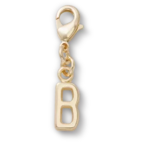 Gouden letter B-bedeltje Jibbitz™-bedels