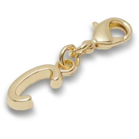 Gouden letter C-bedeltje Jibbitz™-bedels