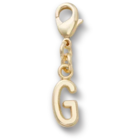 Gouden letter G-bedeltje Jibbitz bedels