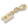 Gouden letter H-bedeltje Jibbitz™-bedels