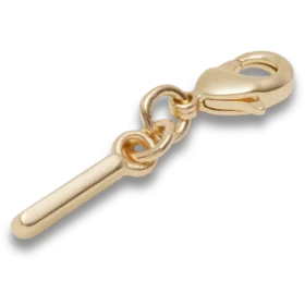 Gouden letter I-bedeltje Jibbitz™-bedels