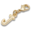 Gouden letter J-bedeltje Jibbitz™-bedels