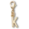 Gouden letter K-bedeltje Jibbitz™-bedels