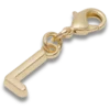 Gouden letter L-bedeltje Jibbitz™-bedels