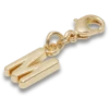 Gouden letter M-bedeltje Jibbitz™-bedels