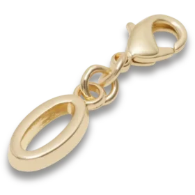 Gouden letter O-bedel Jibbitz™-bedel