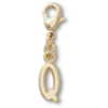 Gouden letter Q-bedeltje Jibbitz™-bedels