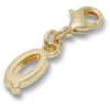 Gouden letter Q-bedeltje Jibbitz™-bedels