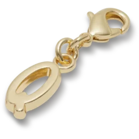 Gouden letter Q-bedeltje Jibbitz™-bedels