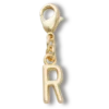 Gouden letter R-bedeltje Jibbitz™-bedels