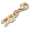 Gouden letter R-bedeltje Jibbitz™-bedels