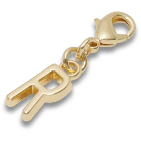 Gouden letter R-bedeltje Jibbitz™-bedels