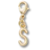 Gouden letter S-bedeltje Jibbitz bedels