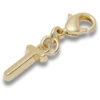 Gouden letter T-bedeltje Jibbitz™-bedels