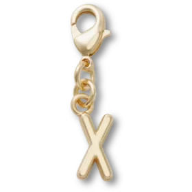 Gouden letter X-bedel Jibbitz™-bedel