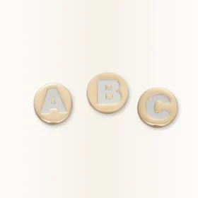 Gouden letter X Jibbitz-schoenbedel