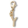 Gouden letter Y-bedel Jibbitz™-bedel